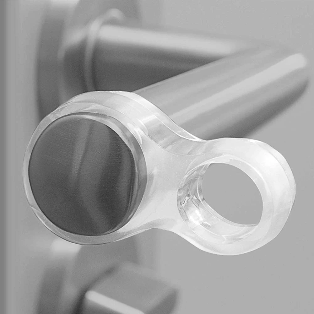 Door Stopper Silicone World Transparent Silica Gel Door Handle er Wall Protection Doorknob Bumper Walls Furniture Protective door stopper silicone door stopper door stopper bumpers
