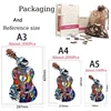 Wooden Animal Puzzles Jigsaw For Adults Kids Mysterious turtle 300 PCS Puzzle Holiday Gift Interactive Games Toy Wood Jigsaw 6