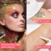 Wholesale Chunky sequin Body Glitter Gel For Face Glitter Makeup Perfect For Halloween Cosmetic Set 4
