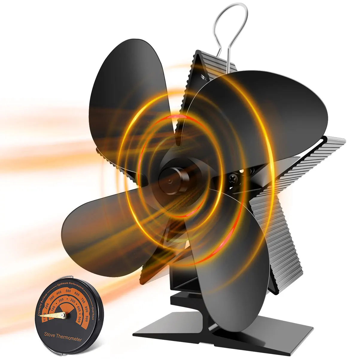 The Best Wood Burning Stove Fireplace Fan NonElectric Heat Powered