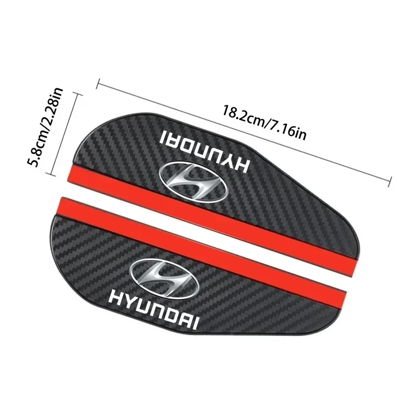 Carbon Fiber Car Rearview Mirror Eyebrow Rain Cover 2Pcs for Hyundai Santa Fe Sonata Solaris Azera Creta I30 Ix25 Tucson IX35