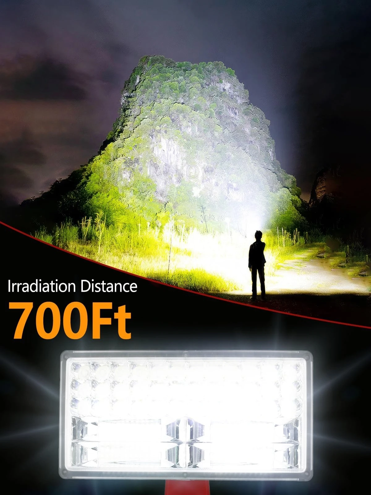 40W 4200LM Cordless Spotlight Compatible with Craftsman 20V Battery Led Work Lig