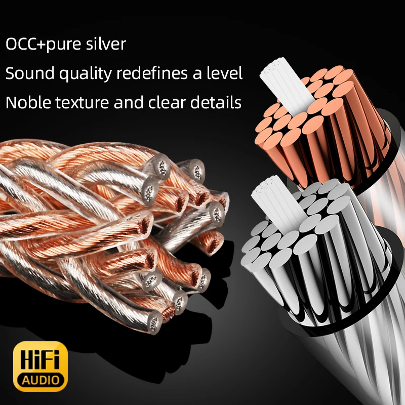 Hi-Fi HD600 обновленный кабель для наушников OCC серебристый смешанный 4,4 XLR сбалансированный 16 Core OCC наушники для Sennheiser HD580 HD650 HDxxx (art.: 3920bf1ceabfc) - 3920bf1ceabfc