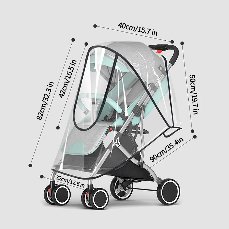 Waterproof Stroller Rain Cover for Baby | Baby Stroller Accessories 6