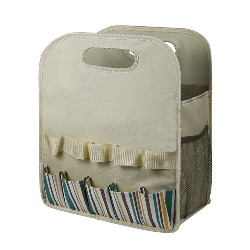 

Garden Tool Bag Oxford Fabric Garden Bag For Gardening Tool Kit Portable Multi-Pocket Tools Organizer Storage Bag Easy To Use