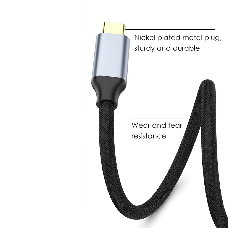 USB C to HDMI  , CŸ ޴ ȭ  ̺, 4K 60Hz HDR Ʈ 3/4, ƺ  M1 20cm