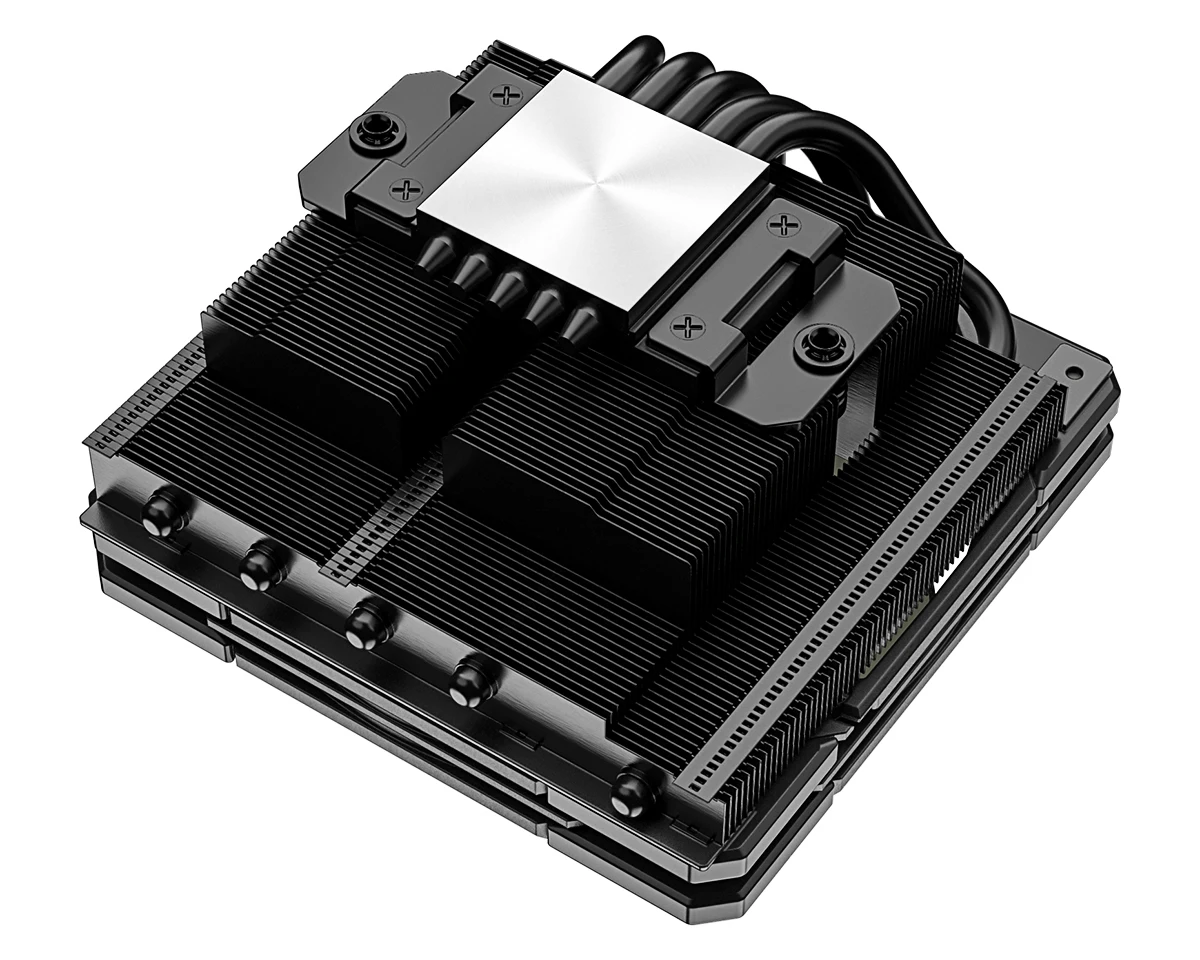 Id-cooling Is55 Black Low Profile Cpu Cooler 55 mm Heighttdp 125wlga1700 am Heatpipes Cpu Air Cooler 120 mm Pwm Fan - Imagem 2