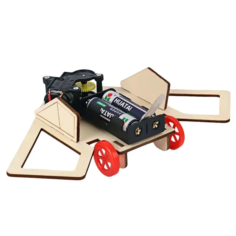 Kit di Montaggio Robot Auto con Evitamento Ostacoli Fai-da-Te, Modello Artigianale, Ornamento da Scrivania con Circuito Intelligente, Decorazione Tecnologica Fatta a Mano