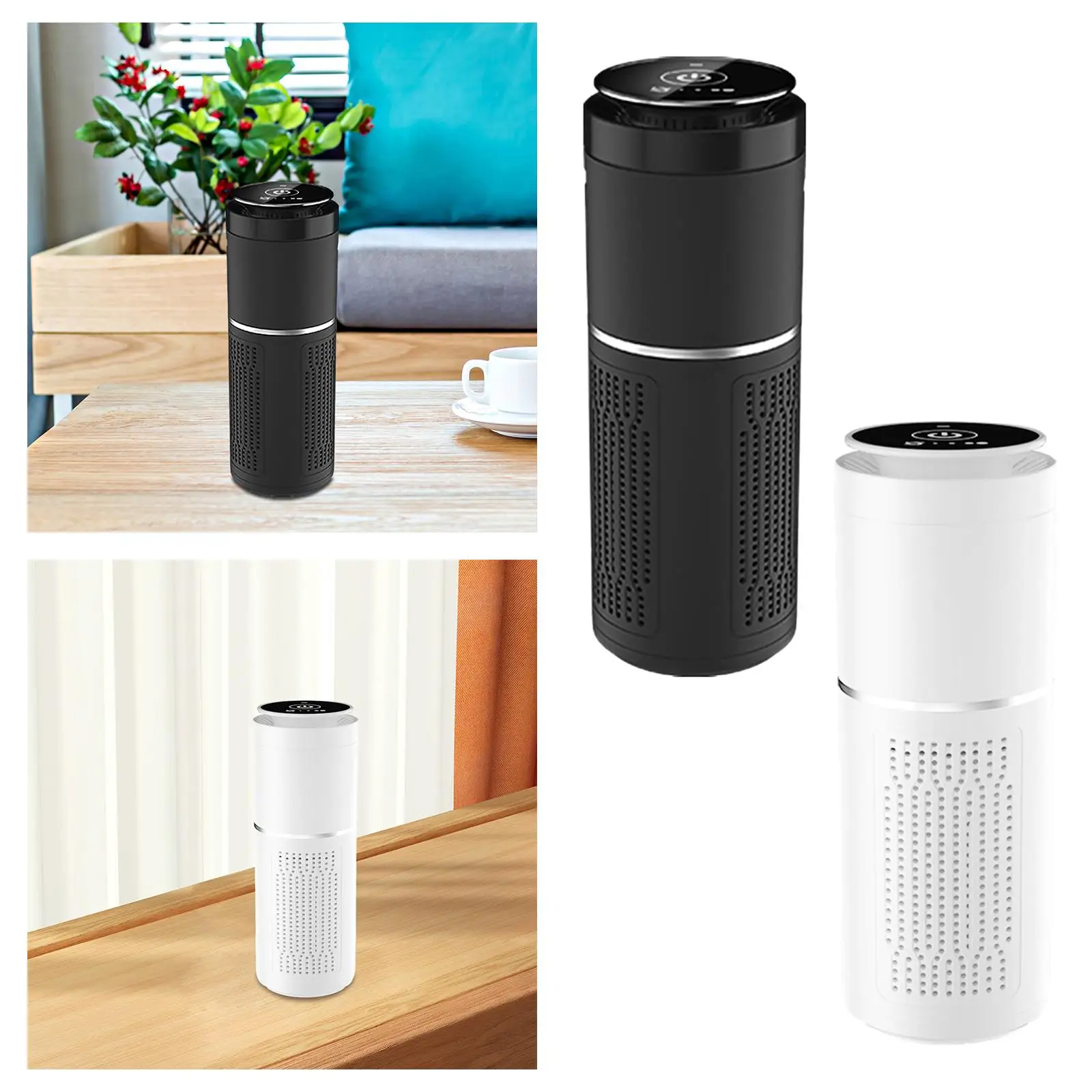 Portable Air Purifier Purifying System Silent Remove Odors Smoke Dust Vehicle Air Cleaner for Car Bathroom Office Home Tabletop images - 6