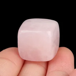 Natural Colorful Crystal Stone Small Polished Ornaments Accessory (Rose quartz)