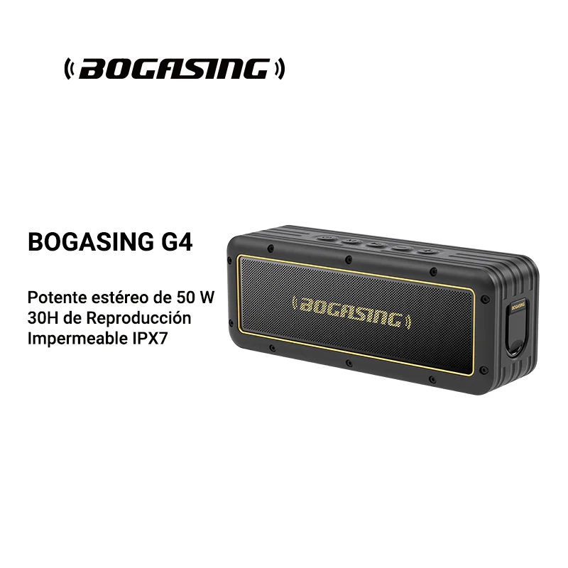 BOGASING Enceinte Puissante M5, 40W Surround Stéréo, Basses Profondes Haut Parleur, Autonomie 30 BOGASING Enceinte Puissante M5, 40W Surround Stéréo, Basses Profondes Haut Parleur, Autonomie 30