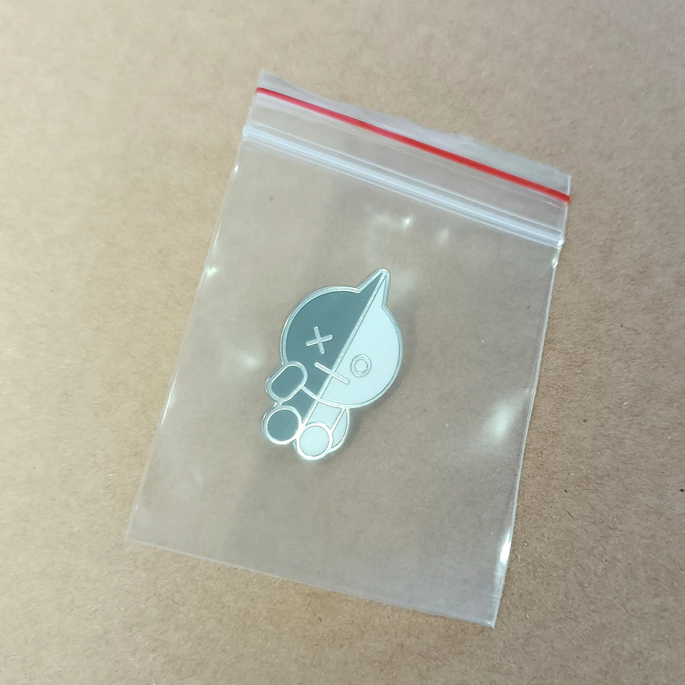 Bt21 Van inspirierte Armee-Fans, Geschenk, weißer Weltraumroboter, Zeichentrickfigur, Puppe, Emaille-Brosche, Musikfans, Geschenke, Sammlung, Revers pi – Detail 11
