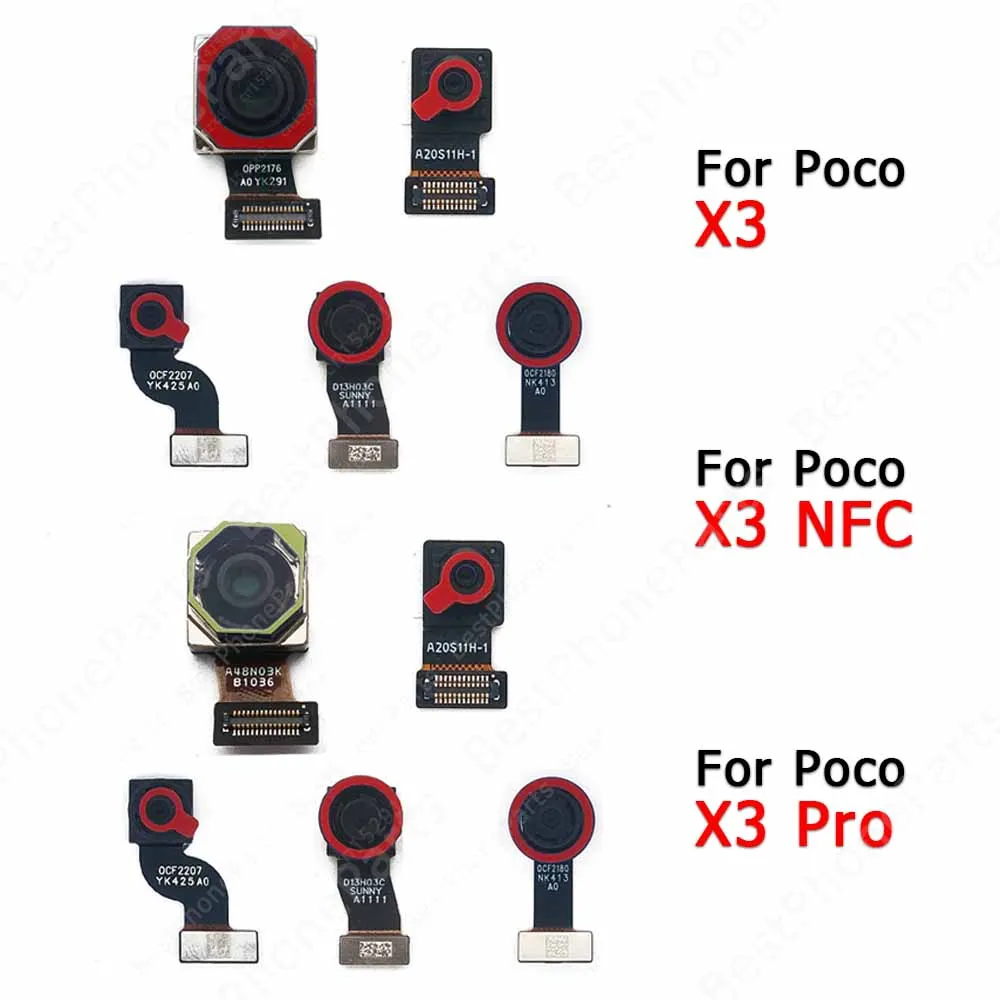 Original Camera Module For Xiaomi Mi Poco X3 Pro Nfc Selfie Rear Front