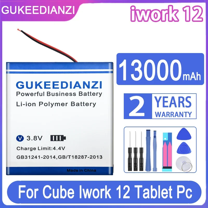 

GUKEEDIANZI Replacement Battery iwork 12 13000mAh For Cube Iwork12 Tablet Pc Laptop Batteries