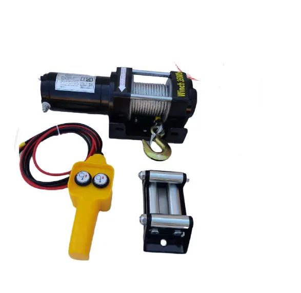 Electric winch 12v / 24V 3500 pounds vehicle-mounted small winch self-rescue lifting 1 ton car