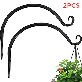 8 Inch Plant Hangers Hanging Plant Bracket Wall Post Hooks Indoor Outdoor for Flower Pot Basket, Bird Feeder, Wind Chime, Lanter