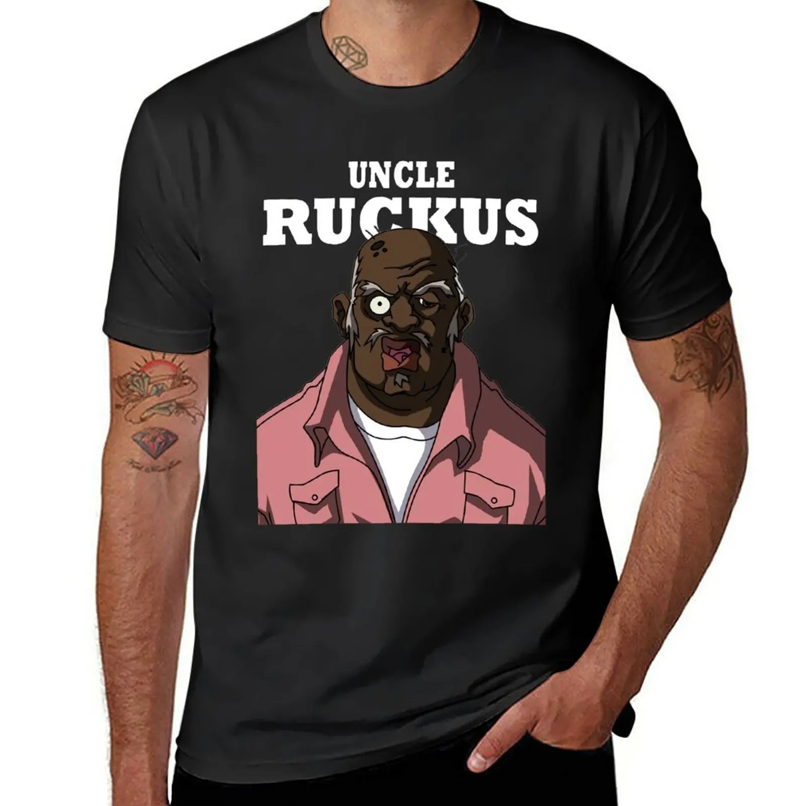 

Uncle Ruc-kus Funny The Boon-docks Gift For Fans, For Men and Women T-Shirt Aesthetic clothing for a boy mens champion t shirts