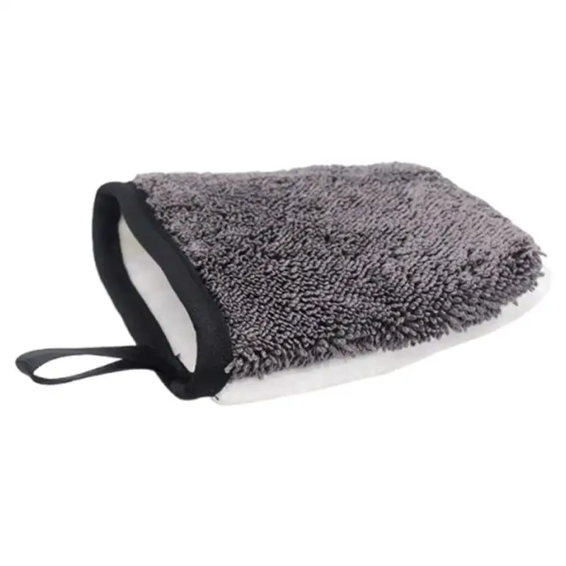 Car Detailing Gloves Auto Interior Leather Decontamination Gloves Double-Sided Design Cleaning Tool For Wheel Leather Seat Door