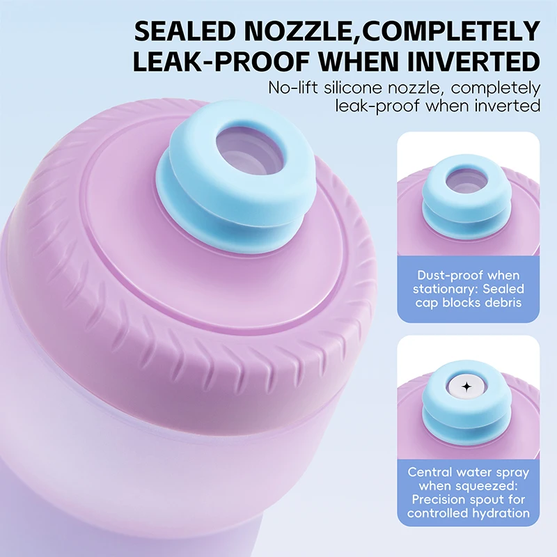 WEST BIKING Outdoor Cycling Bottle 550ml/650ml Colorful Gradient Bike Bottle Lightweight Water Kettle MTB Road Bike Accessories