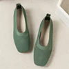 2024 WOMEN FLATS Spring Autumn Fashion Round Head Solid Light Mouth Candy Mesh Breathable Large Women's Flat Shoes Single Shoe 5