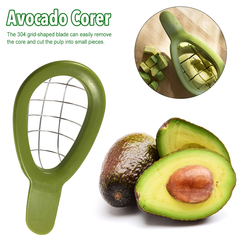 Coupe-avocat 2 En 1 - Dénoyauteur Et Trancheur, Acier Inoxydable, Facile à Ranger