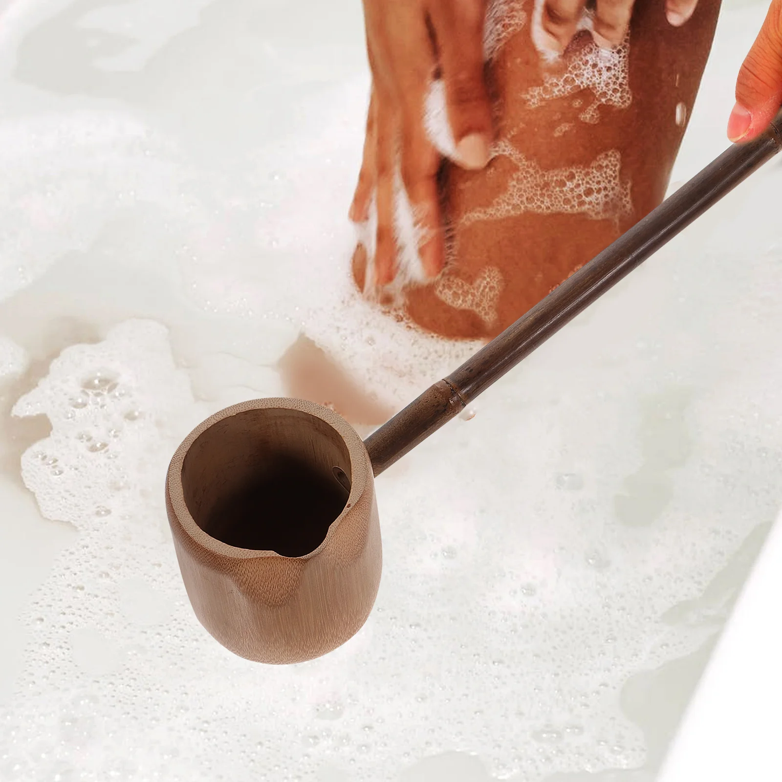 Water Bailer Ladle Ceremony Bath Standing Tea Spoons Tableware Accessories Scoop Punch Hole