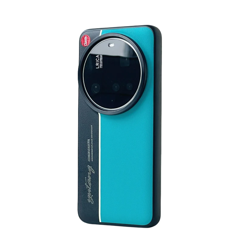 Fashionable Luminous PC + PU Leather Protective Back Cover Shell