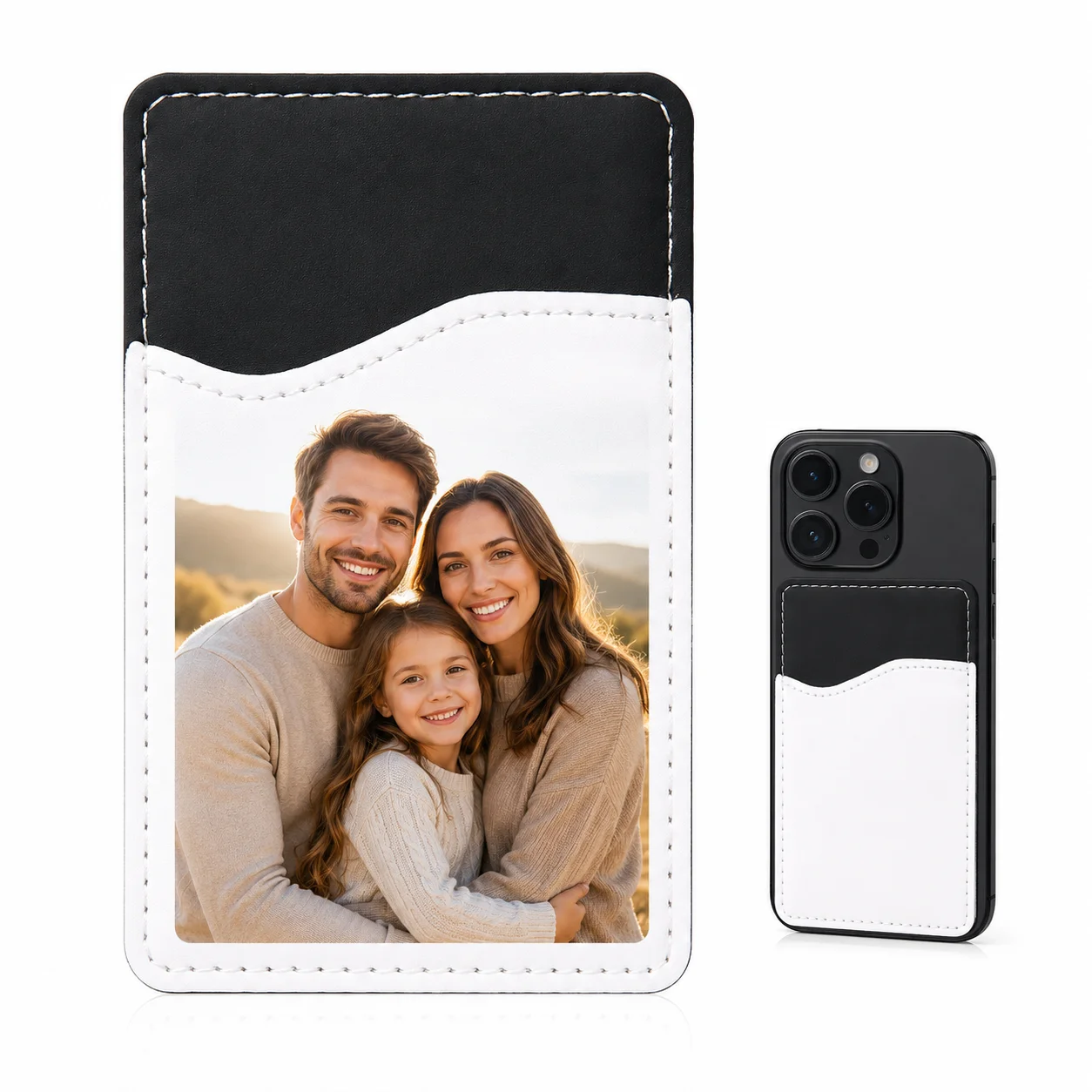 Personalized Photo Card Holder Wallet - Customizable Pocket Gift