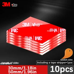 Premium Transparent Double - Sided Adhesive Tape - Strong, Residue - Free and Versatile - 50 - 50mm (Square - 10 pcs)