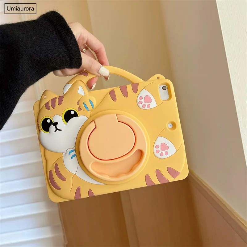 Capa de Silicone para Ipad Capa dos Desenhos Animados para Crianças Mini Pro 9.7 11 7th 8th 9th 9th Gen Air 109 2023 2023 - Imagem 4