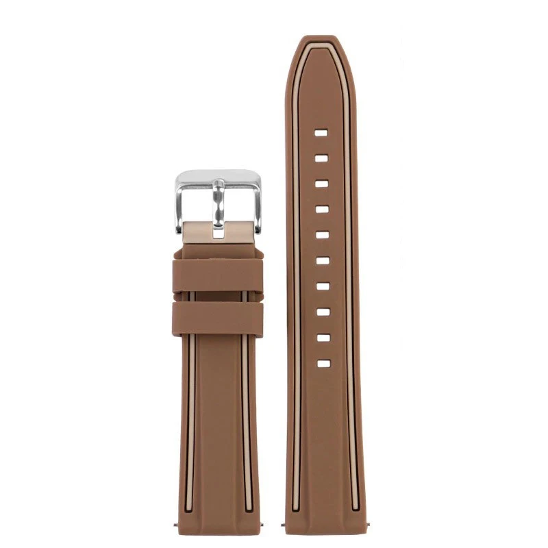 Dual-Tone Silicone Sport Strap with Quick Release 20mm