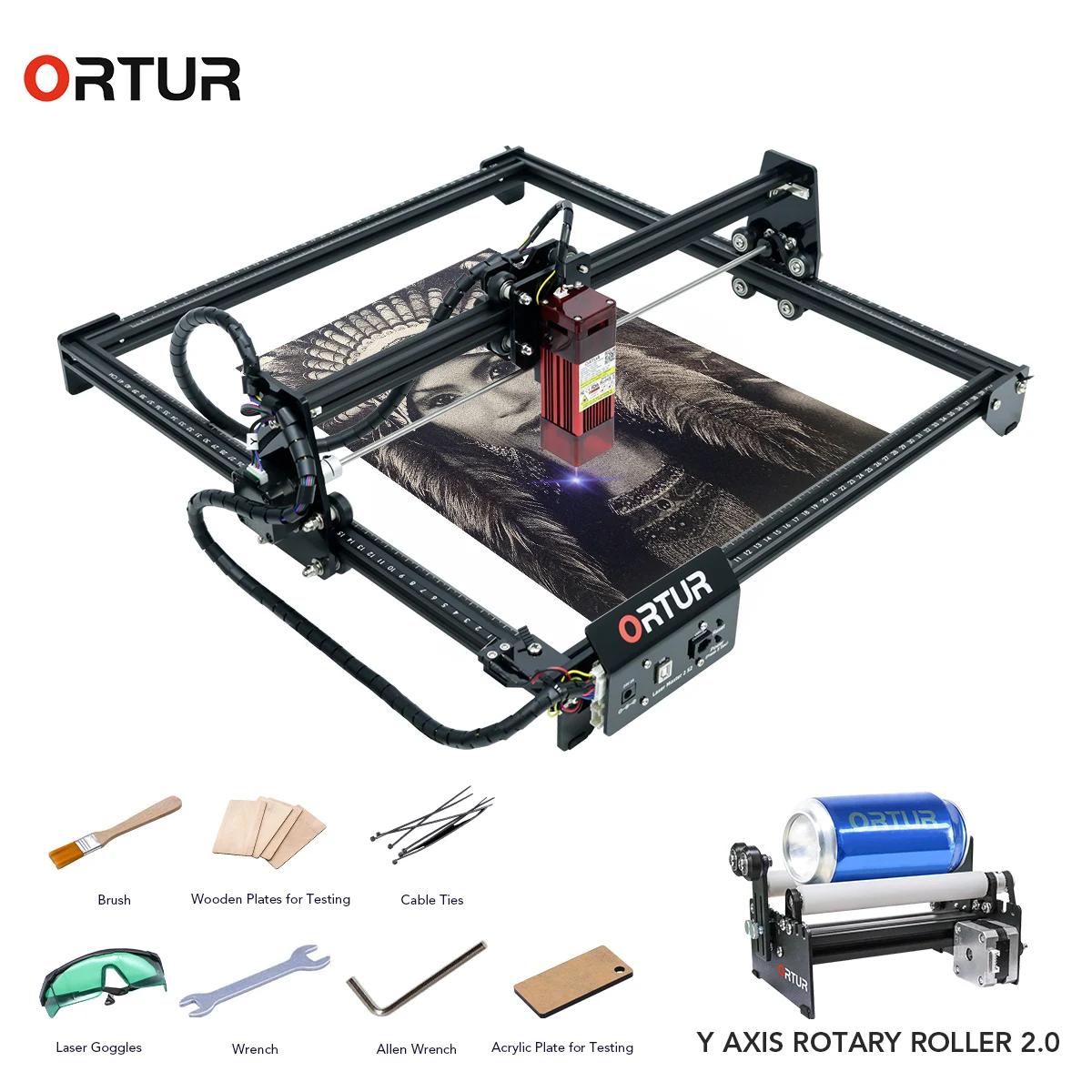 Новый Ortur Master 2 фиксированный фокусный 20 Вт Мощный лазерный гравировальный станок