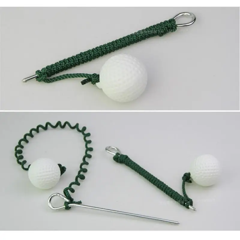 

Golf Swing Trainer Ball With Rope Golf Putting Training Aid Portable Golf Hit Practice Rope Ball Easy Operation For One Person