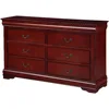 Louis Philippe III 6 Drawers Dresser in Cherry 1