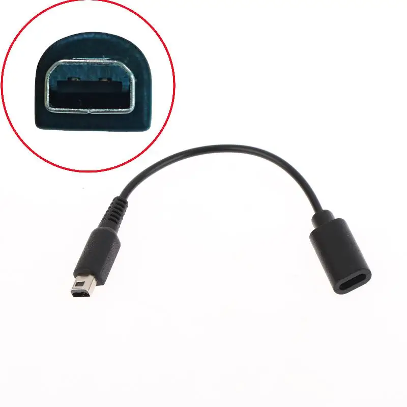 1/3개입 타입 C 게임 콘솔 변환 케이블 (NDSI, GBASP/WIIU, 3DSL, NDSL용) 전원 케이블 USB C 충전 케이블 - 약 10CM