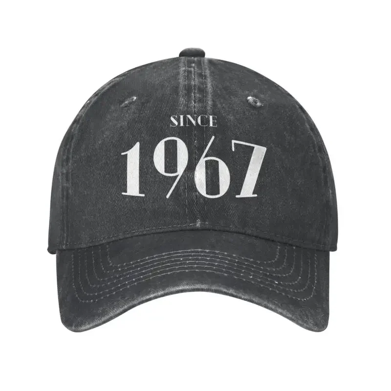 

Cool Cotton White Funny Birthday Since 1967 Gifts Baseball Cap Men Women Personalized Adjustable Unisex Dad Hat Hip Hop