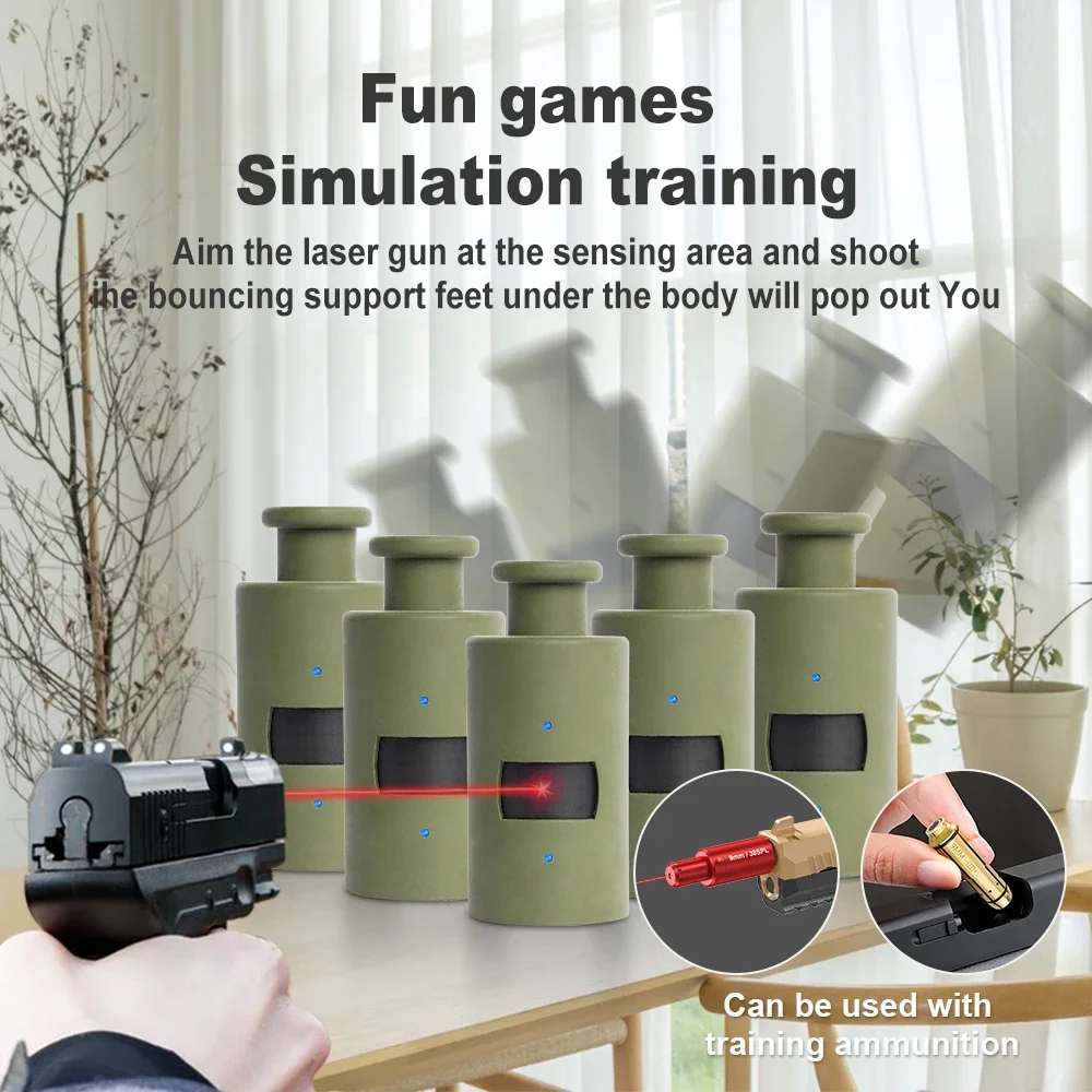 Laser Induction Bouncing Target Aiming Practice Toy Equipment for Training