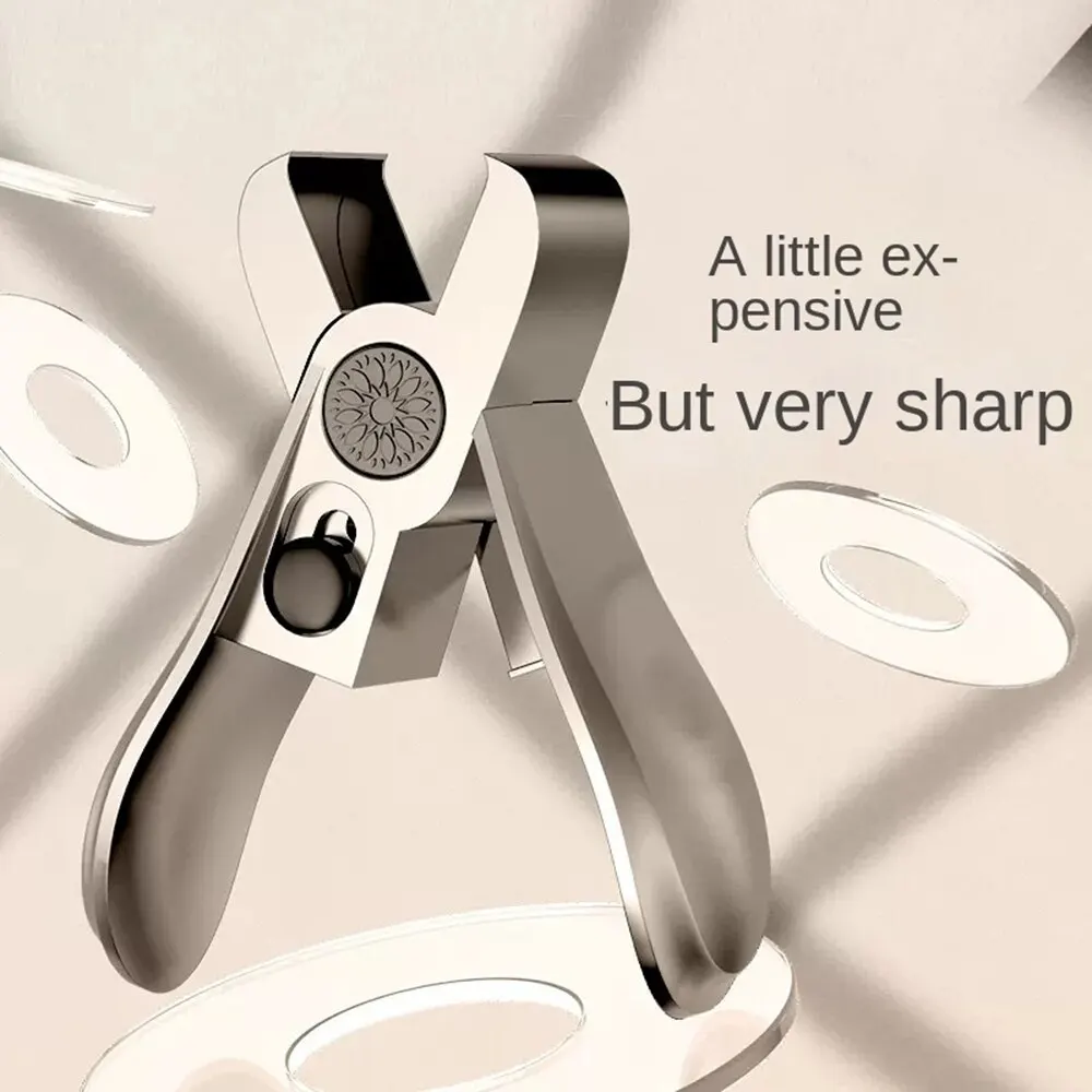 Professional Mini Nail Clippers Stainless Steel Large Opening Manicure Fingernail Cutter Ingrown Toenail Scissors