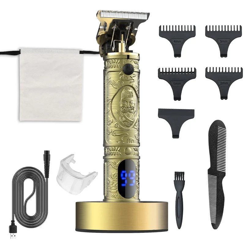 

RESUXI JM-718 Cordless Hair Clippers with Charging Dock for Barber Rechargeable Electric Hair Trimmer Hair Cutting Tools