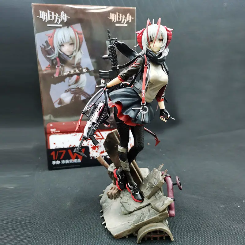 27cm Arknights W Anime Figure Anime Game Characters Action
