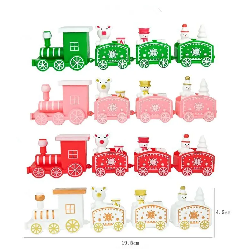 Description Picture 2 of itemMini Train Merry Christmas Cake Topper Dessert Decoration Cartoon Santa Claus Kids Xmas Party Gift Cake Topper Baking Supplies
