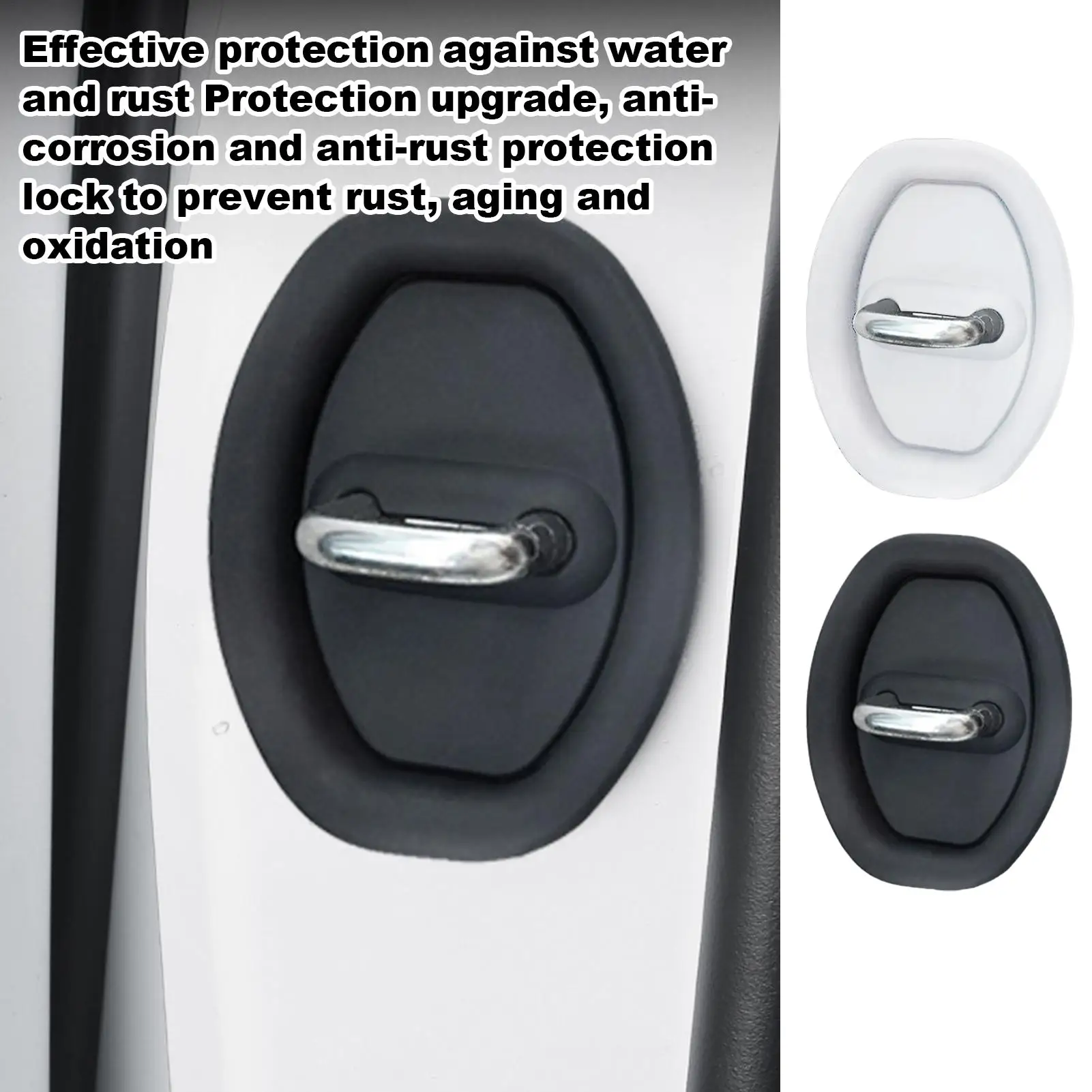 4PCS Car Door Shock Absorber For  Vehicle Doors Flexible Car Door Lock Protector Silicone Car Door Lock Latches Cover