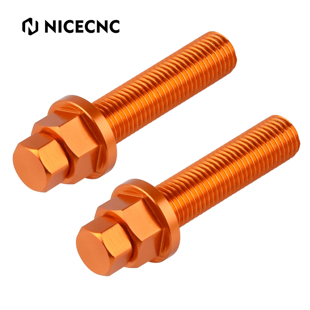 

NICECNC мотокросс, алюминиевая M10 цепь, регулятор болтов, гайки для KTM 250-530 XC XCF XCW EXC EXC-F R 07-23 105-450 SX SX-F 125-690 SXS