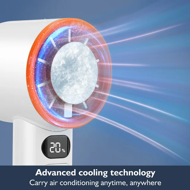 Portable 120-Speed Handheld Fan with Semiconductor Cooling Tech, Powerful Wind & Compact Design, Personal Fan for Women,Travel 2