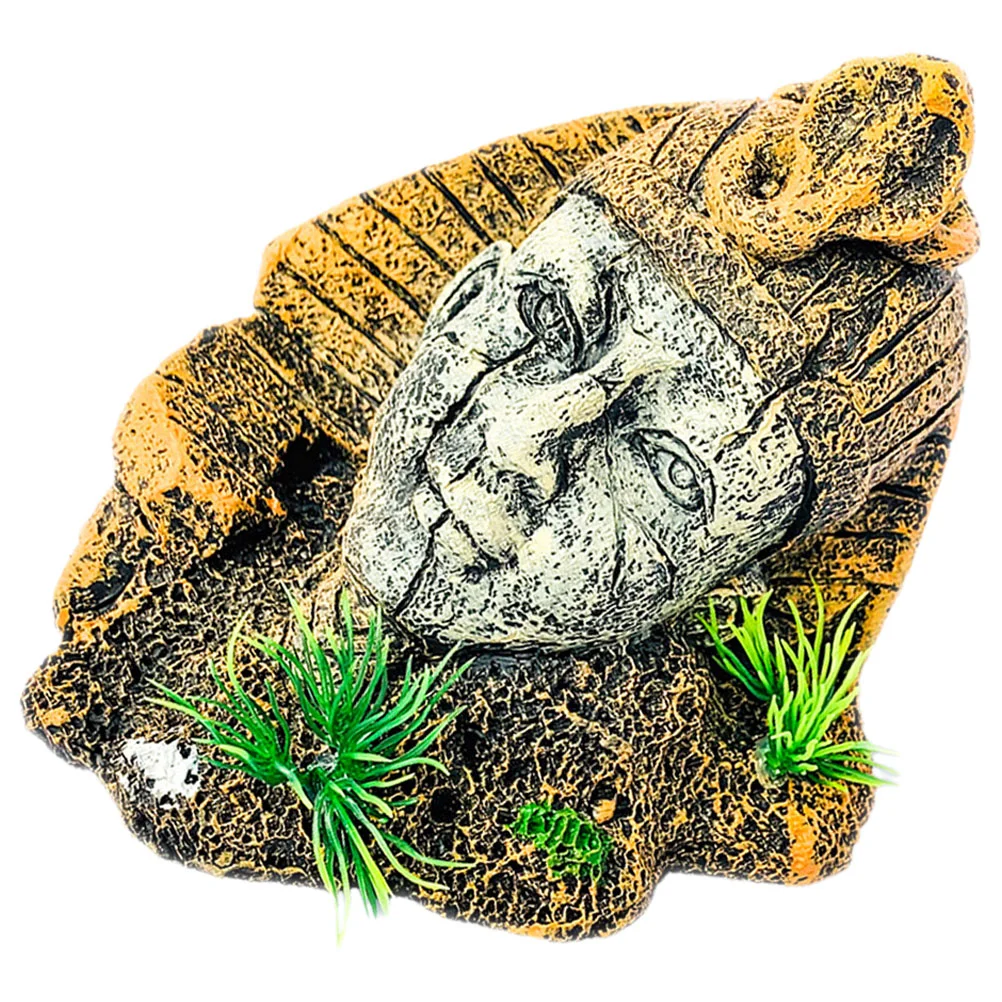 

Fish Aquarium Pharaoh Statue Landscape House Ornaments Aquascaping Underwater Hideout Egyptian Resin Crafts for Decor
