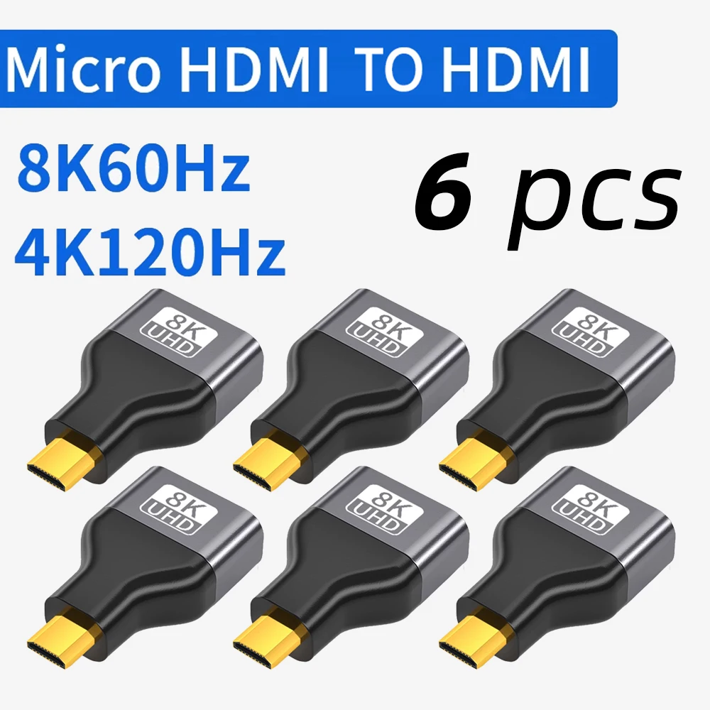 Ultra HD 8K@60Hz Mini Micro HDMI-Compatible Adapter Converter