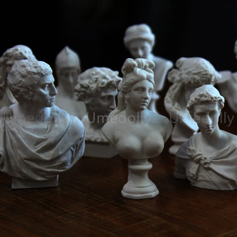 Classic Miniature Dollhouse Mini Plaster Statue Model Greek Mythology for Barbies OB11 Doll House Decoration Accessories doll accessories,doll house decoration