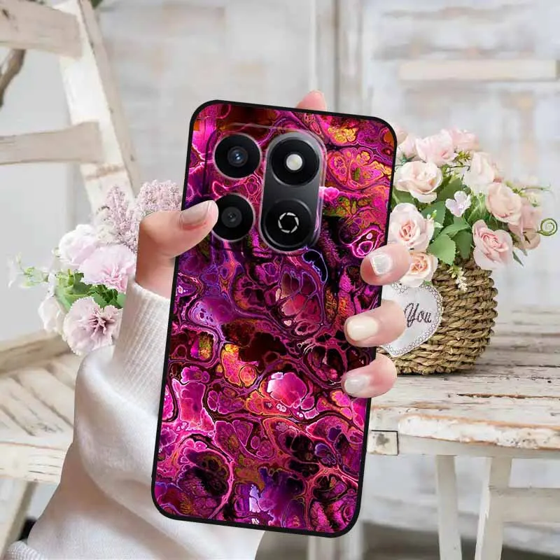 Cute Cat Design Soft Silicone Phone Case - Lovely Painted TPU Back Cover