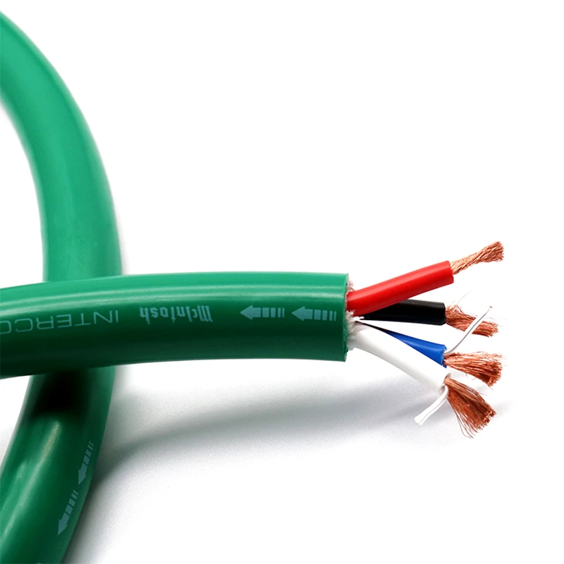 Mcintosh Diy Speaker Cable 4 Rame + Argento Placcato Hybrid Core Hifi Audio Cavo Altoparlante