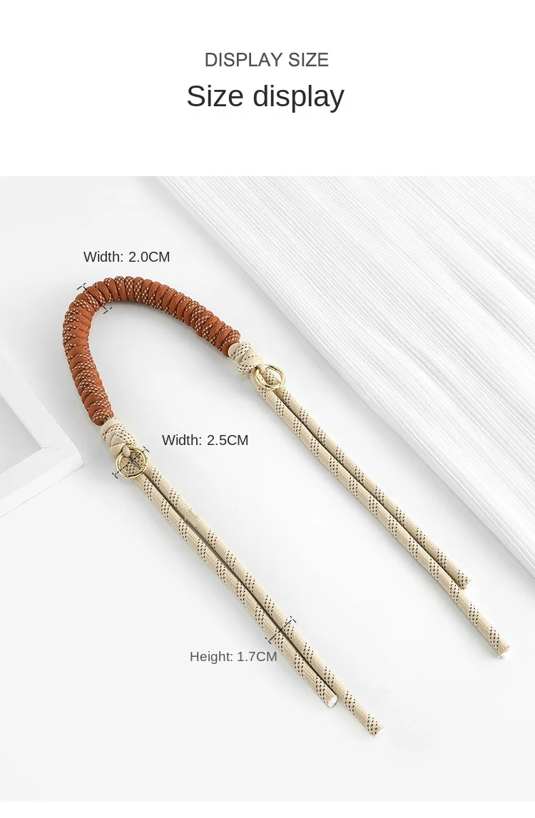 Bag Strap For longchamp Mini Bag Woven Strap Bag Transformation Bag Accessories short strap